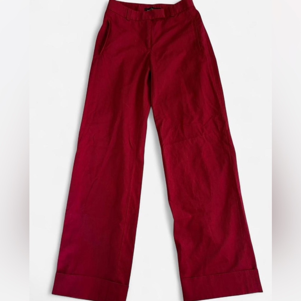 Moda International Women's Red Wide Leg Pants